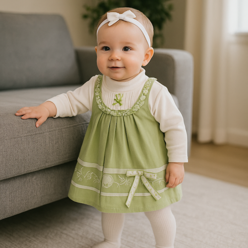 Βρεφικό Φορεματάκι Green blossom dress